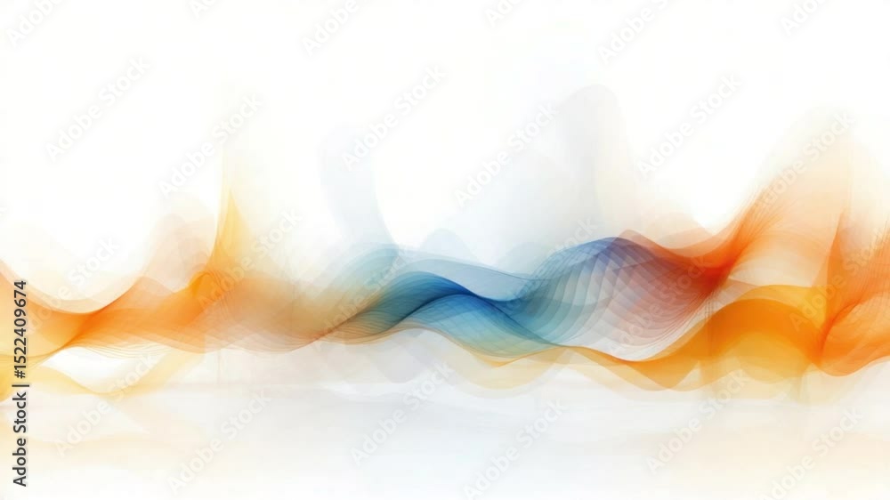 Poster abstract waves of color: this abstract composition showcases flowing lines of vibrant hues, creating