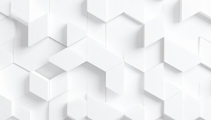 Obraz premium Abstract White Geometric Pattern Background Texture Modern Design.