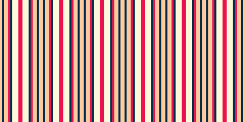 Vibrant vertical stripes in red, pink, cream, and dark tones create a dynamic and stylish pattern. Perfect for backgrounds, textiles, or website design, this image evokes energy and sophistication.