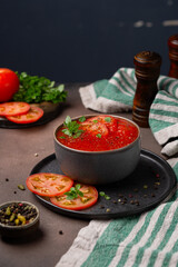 tomato soup with basil