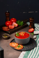 tomato soup with basil