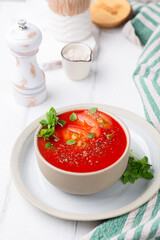 tomato soup with basil