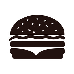 Delicious double cheeseburger icon simple design