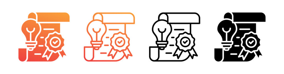 Standard Multi Style Icon Set Vector 