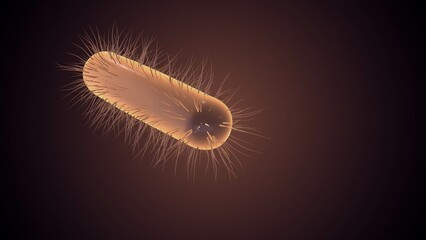 Microscopic Structure of a Single Bacterial Cell