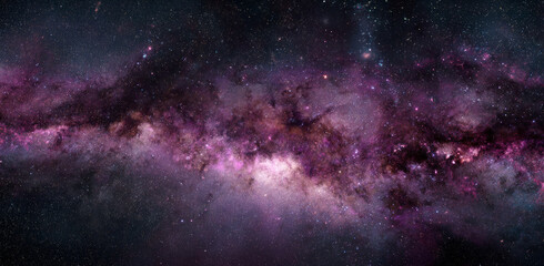 Fototapeta premium Space nebula explodes with color, captivating cosmic view that awes