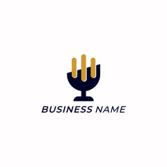 design logo creative music and podcast