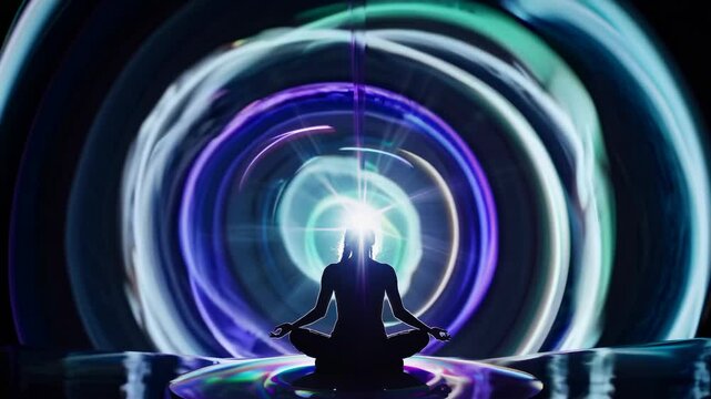 Seamless Loop of Meditative Light Patterns