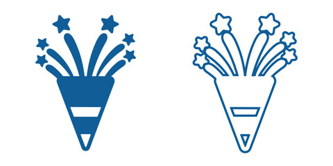 celebration icon set. Vector solid icons collection. Solid and line icon style. eps file. transparent background icon.