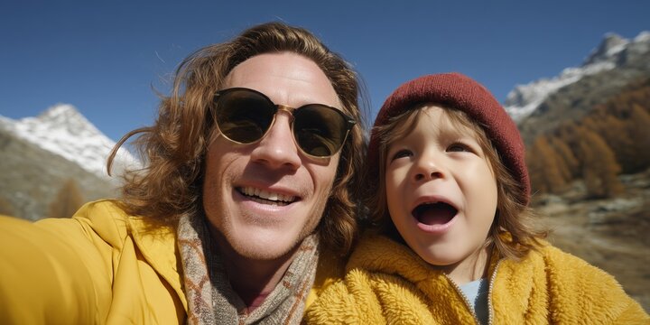 Family adventure in the mountains on alpine roller coaster ride