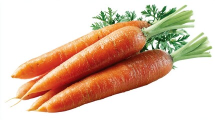 A High Resolution image of three fresh carrots isolated on transparent or white background. A high resolution PNG image of Three fresh carrots.