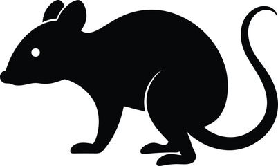 black silhouette of a kangaroo