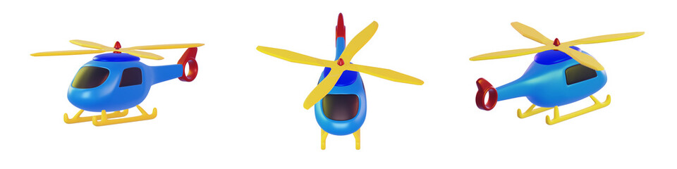 3D Icon Kids Toy Vehicle, 3D render modern design style for interactive childern on social media, traveling, holiday banners, etc.