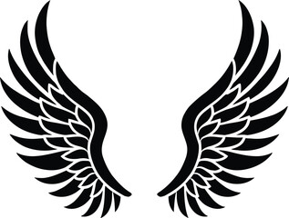 Spooky Halloween Background Pattern Featuring an Assortment of Black Bat Silhouettes and Wing Designs	