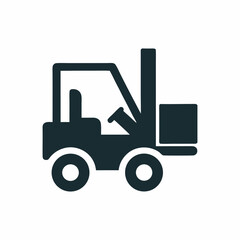 Forklift Vector Design for Industrial Use.