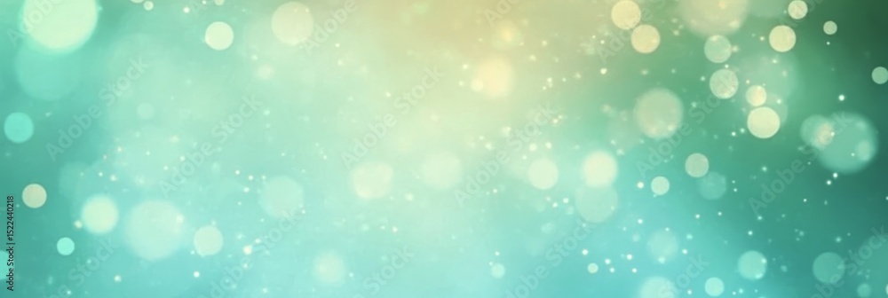 Canvas Prints serene dreamy pastel green abstract background with bokeh lights and glittering soft texture