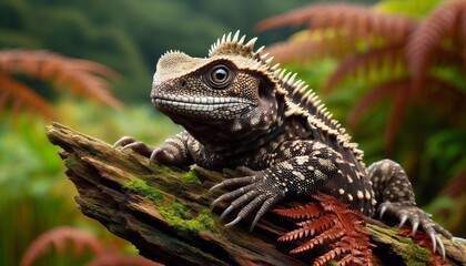 Tuatara Sphenodon punctatus A reptile endemic to New Zealand The