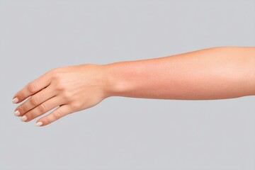 A Detailed Macro View of the Interior Arm of a Human Reveals Areas of Dry, Red Irritation. This Image Emphasizes the Existing Skin Condition and Suggests the Possibility of Heightened Sensitivity