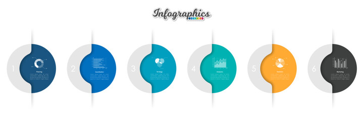 Infographic timeline template can be used for chart, diagram, web design, presentation, advertising, history