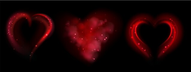 Realistic Heart Shaped Smoke for Valentines Day