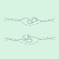 sun moon bracelet tattoo