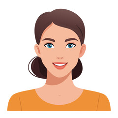 Portrait of only one Man. White Background.