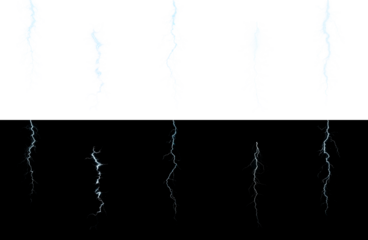 Lightning, electricity, energy, electric, spark effects in a digital style. PNG format lightning bolts, glowing energy, transparent Overlay. Powerful PNG plasma charge with impact.