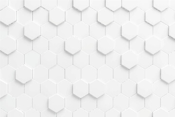 Naklejka premium Abstract white Hexagon Pattern Background.