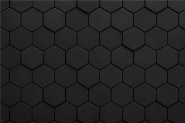 Abstract dark gray Hexagon Pattern Background.
