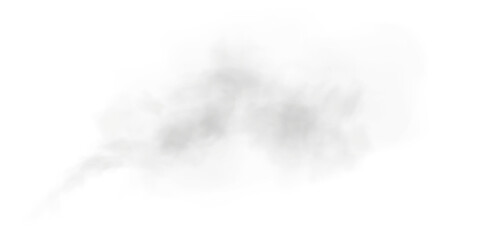 White Fluffy Cloud with Cutout Effect and Light Shadow for Sky Design, Weather UI or Dream Concept Art