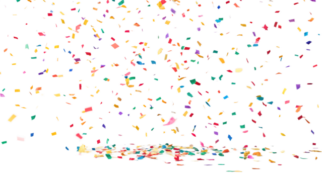 Colorful confetti explosion isolated on transparent background (PNG format). Ideal for celebration themes, party graphics, birthdays, festivals, and New Year designs. High-resolution with no shadows.
