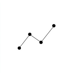 Line graph showing data trends and growth