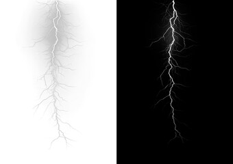 Dramatic lightning strike and thunder overlay with electric storm energy. Powerful weather effect...