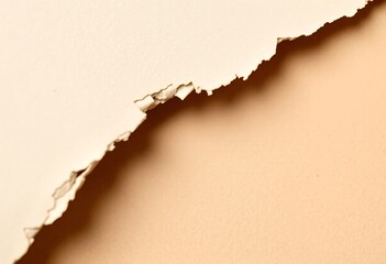 Torn Paper Texture with Dramatic Shadow and Contrasting Colors