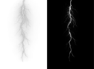 Transparent, lightning, white, storm &mdash; celestial PNG bolt striking through dark sky. PNG Overlay with divine glow, electric flash, and radiant abstract force for dramatic weather design.