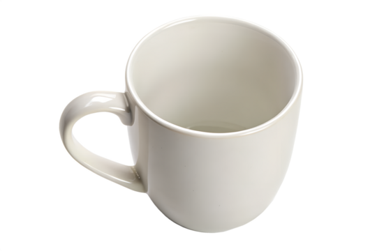 Ceramic mug coffee cup drink container isolated on transparent background