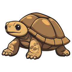 Naklejka premium sulcata giant tortoise, reptile, vector, transparent background, creature, centrochelys sulcata, turtle, tortoise, animal, slow, nature, isolated, shell, wildlife