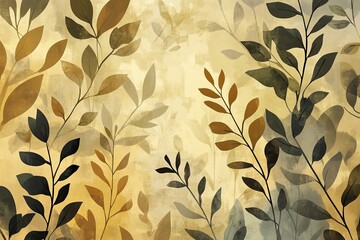 Abstract Botanical Watercolor