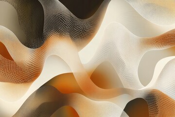 Abstract Brown and White Wave Background