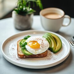 Avocado Toast with Poached Egg