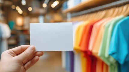 Blank Shopping Store Promotional Paper