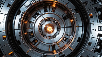 Obraz premium old film projector lens