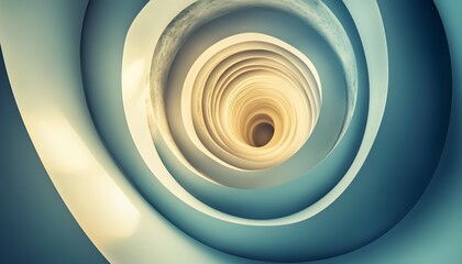 Intricate spiral design in layered concentric circles.