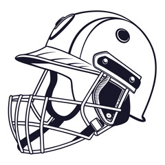 cricket helmets vector image on white background