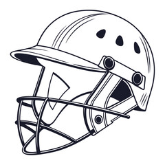 cricket helmets vector image on white background