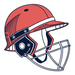 cricket helmets vector image on white background