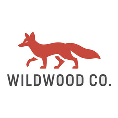 Flat Fox logo vector – sleek and clever fox head design perfect for tech startups, fashion brands, wildlife themes, or modern minimalist branding

