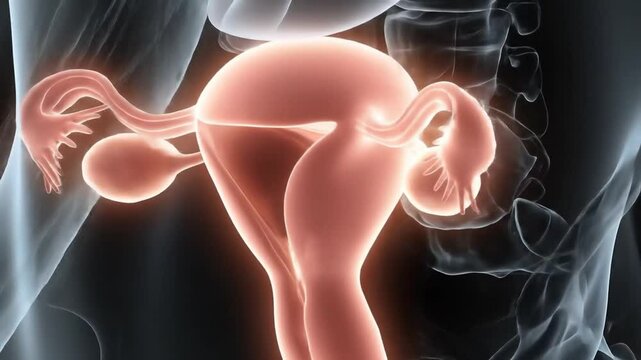 3D Animation of Female Reproductive System Anatomy