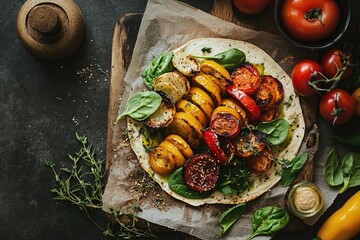 Roasted Vegetables on Parchment Paper