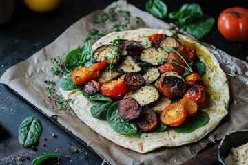 Roasted Vegetable Flatbread